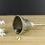 Brass Dhokra Puja Hand Bell I Pooja Bell I Temple I Home Decor I Interior Decoration - Puja Article - Vintage Gulley