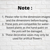 Warli Hand-Painted Terracotta Pot - Green