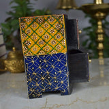 Wooden Hand Carved Multi-Utility Chest Drawers & Jewellery Box for Women - 2 Drawers - Vintage Gulley