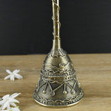 Brass Dhokra Puja Hand Bell I Pooja Bell I Temple I Home Decor I Interior Decoration - Puja Article - Vintage Gulley