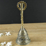 Brass Dhokra Puja Hand Bell I Pooja Bell I Temple I Home Decor I Interior Decoration - Puja Article - Vintage Gulley