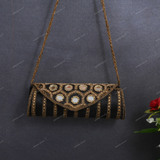 Round Clutch Clutch for Female - Black