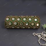 Round Clutch Clutch for Female - Green