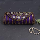 Round Clutch Clutch for Female - Purple