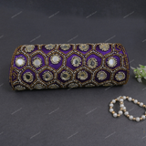 Round Clutch Clutch for Female - Purple