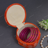 Embroidery Bangle Box Organizer - Orange