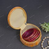 Embroidery Bangle Box Organizer - Yellow