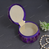 Embroidery Bangle Box Organizer - Purple