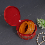 Embroidery Bangle Box Organizer - Red