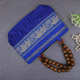 Rajasthani Designer Handbag with Beads - Royal Blue