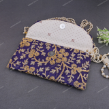 Rajasthani Embroidered Bag - Purple