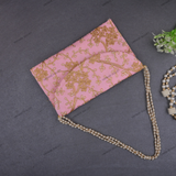 Rajasthani Embroidered Bag - Light Pink