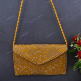 Rajasthani Embroidered Bag Big - Yellow