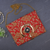 Rajasthani Embroidered Bag - Red