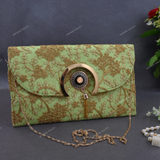 Clutch Hand Bag For Women - Green