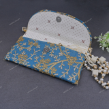 Rajasthani Embroidered Bag - Sky Blue