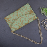 Rajasthani Embroidered Bag - Light Green