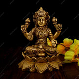 Brass God Ganesha Laxmi Idol