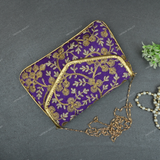Rajasthani Embroidered Bag  - Purple