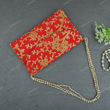 Rajasthani Embroidered Bag - Red