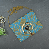 Rajasthani Embroidered Bag - Light Blue
