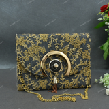 Rajasthani Embroidered Bag - Black