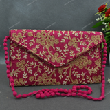 Rajasthani Embroidered Bag Big - Pink