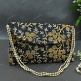 Rajasthani Embroidered Bag - Blue