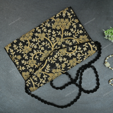 Rajasthani Embroidered Bag Big - Black