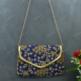 Rajasthani Embroidered Bag  - Blue