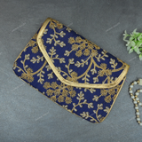 Rajasthani Embroidered Bag  - Blue