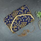 Rajasthani Embroidered Bag  - Blue