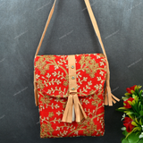 Rajasthani Designer Sling Bag For Women - Red