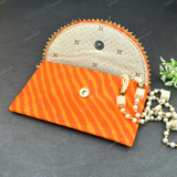 Ethnic Lehariya Envelope - Orange