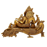 Brass Lord Sitting Ganesha|Ganpati Murti Decorative Showpiece Statue Sculpture - Vintage Gulley
