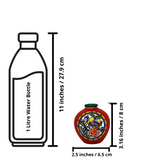 Warli Hand-Painted Terracotta Pot - Red