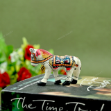 Hand-Enameled Metal Meenakari Horse