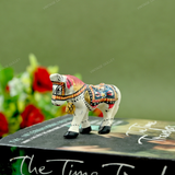 Hand-Enameled Metal Meenakari Horse