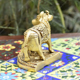 Brass Cow and Calf for Pooja and Home Decorative | Kaamdhenu
