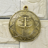 Brass Dhokra Handcrafted Wall Mountable Moon Mask