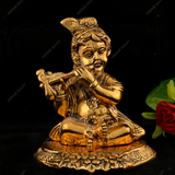 Metal Balgopal Krishna for Puja and Home Decor