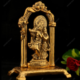 White Metal Radha Krishna for Puja and Home Decor