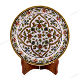 Marble 22 Carat Gold Foil Work Round Shape - 6 Inches