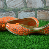 Women's Traditional Slip-On Mojari Jutti, Rajasthani Jutti - Vintage Gulley
