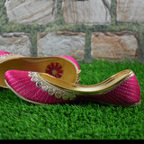 Women's Traditional Slip-On Mojari Jutti, Rajasthani Jutti - Vintage Gulley