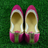 Women's Traditional Slip-On Mojari Jutti, Rajasthani Jutti - Vintage Gulley