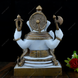 Brass Ganesha Charbhuja Idol