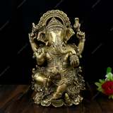 Brass Lord Ganesha Haridra Idol