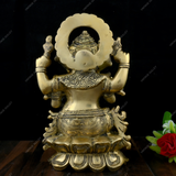 Brass Lord Ganesha Haridra Idol