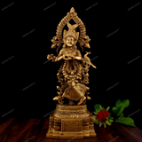 Brass Goddess Radha Idol